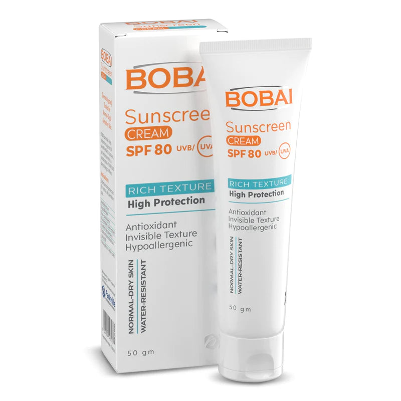 Bobai Sunscreen Cream (SPF80) Rich Texture High Protection 50gm