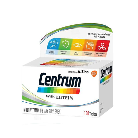 Centrum with Lutein A to Zinc supplements for Adults 100tabs