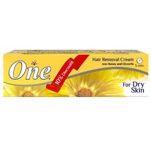 One Hair Removal Cream For Dry Skin With Honey And Glycerin 90gm