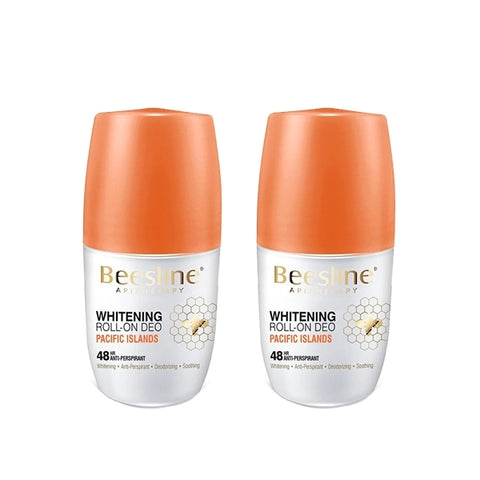 Beesline Natural Whightning (Pacific Islands) Roll On Duo 4in1 Formula 48h Anti-prespirant 50ml - 2PCS