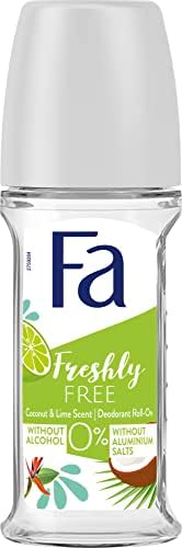 Fa Freshly Free Coconut & Lime Scent Deodrant Roll On 50ml