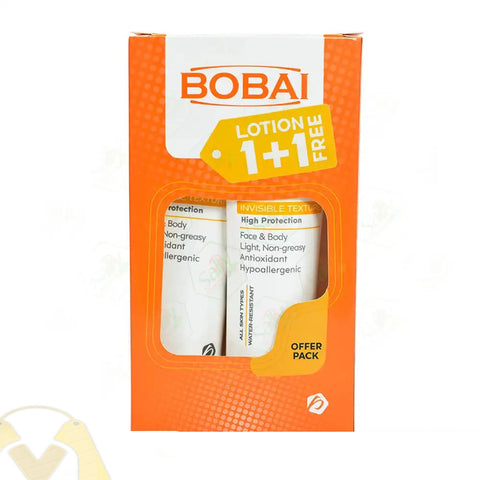 Bobai Sun Screen Lotion ( Offer Pack 1+1) SPF45 Invisible Texture Face & Body All Skin Type