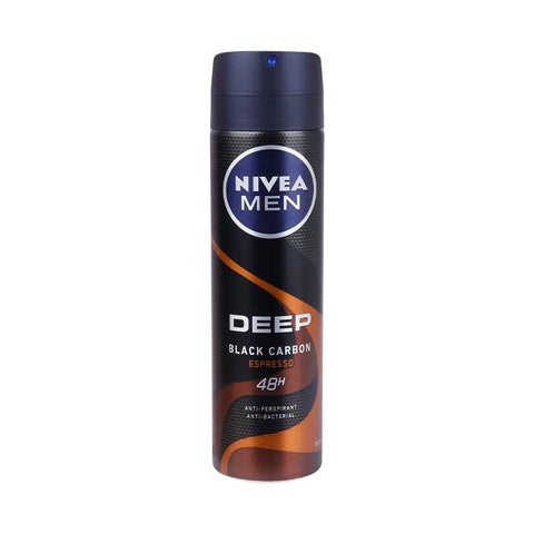 Nivea Men Deep Black Carbon Espresso 48h Anti-perspirant Spray 150ml