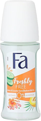 Fa Freshly Free Melon & Cucumber Scent Deodrant Roll On 50ml