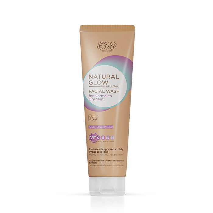 Eva Natural Glow Facial Wash For Normal To Dry Skin 100ml