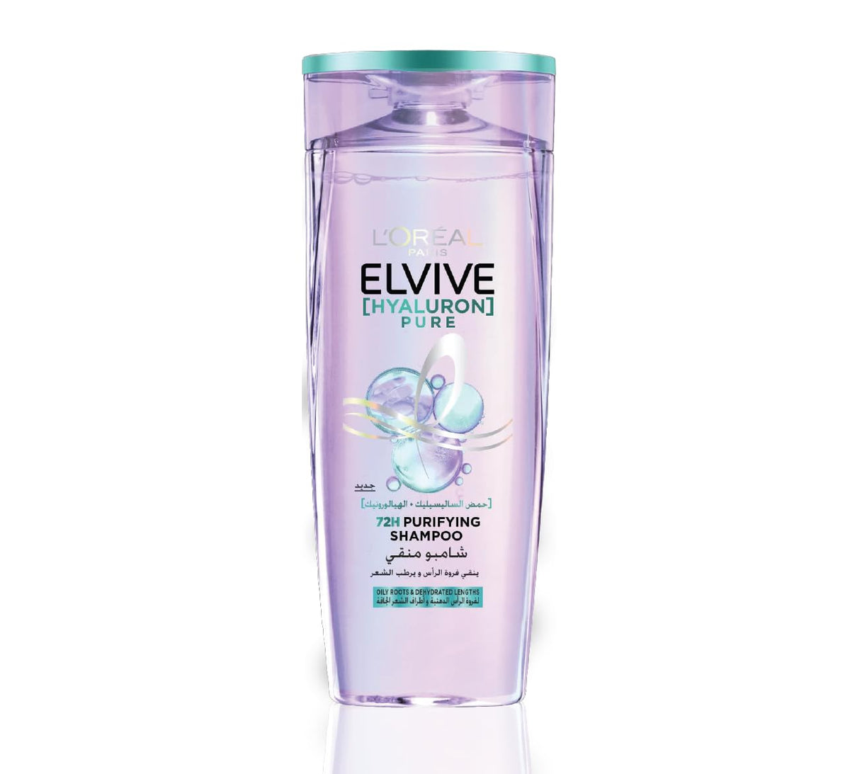 Loreal Elvive Hyaluron Pure Purifiying Shampoo For Oily Scalp & Dehydrated Lenghts 400ml