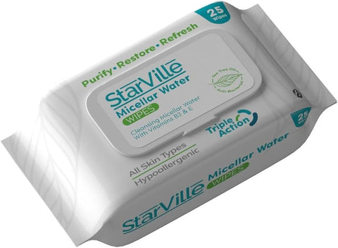 Starville Micellar Water Wipes 25Pcs