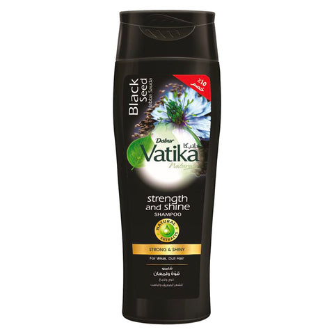 Dabur Vatika Naturals Strength and Shine Shampoo With Black Seed 15Off 180ml