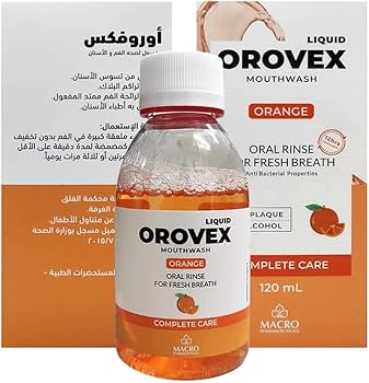 Orovex Liquid Mouth Wash (Orange Flavor) Complete Care 120ml