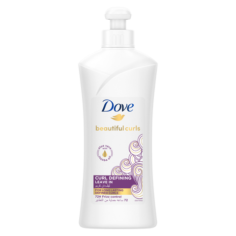 Dove Beautiful Curls Defining Leave In For Long Lasting Defining Curls 72H Frizz Control 300ml