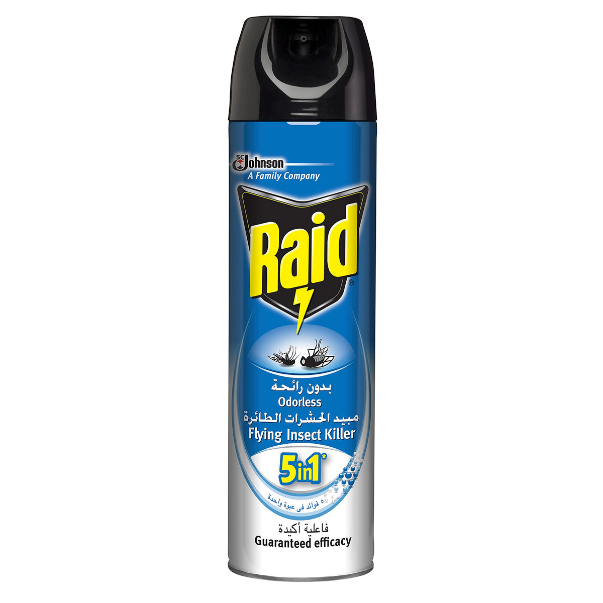 Raid Flying Insect Killer 5 in 1 Odorless Spray 300ml