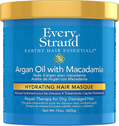 Every Strand Argan Oil & Macadamia Hydrating Repair Masque For Dry Damaged Hair 425g