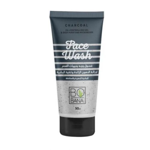 Bobana (Charcoal) Oil-Controlling Gel & Deep Purifying Microbeads Face Wash 50ml