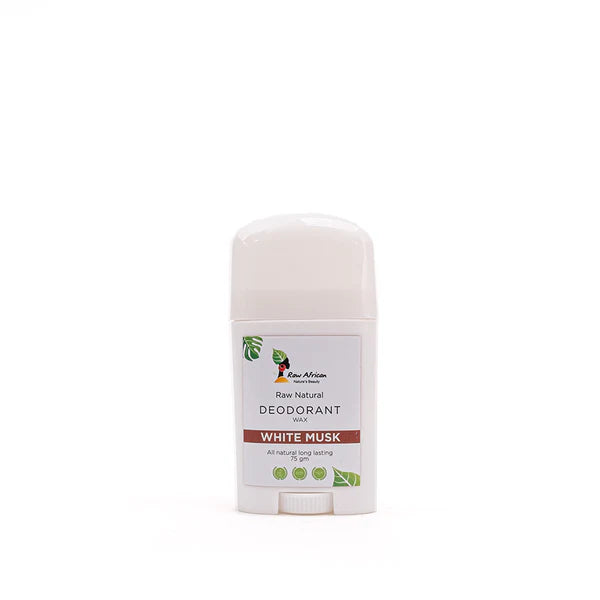 Raw African Naturals Beauty Deodorant Stick White Musk Whitening Effect 75ml