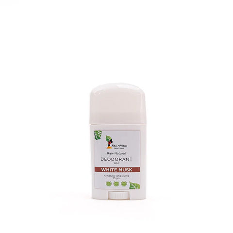 Raw African Naturals Beauty Deodorant Stick White Musk Whitening Effect 75ml