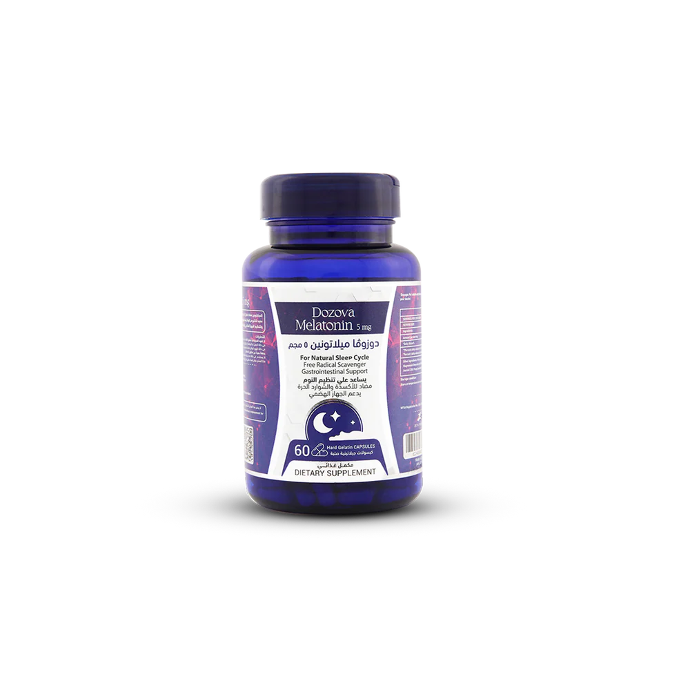 Dozova Melatonin 5mg For Natural Sleep Cycle 60Caps