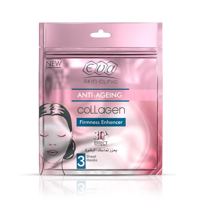 Eva Skin Clinic Anti-Ageing Collagen Firmness Enhancer Sheet Mask -3PCS