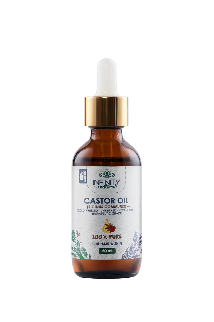 Infinity Naturals Castor Oil 100% Pure For Hair & Skin 50ml
