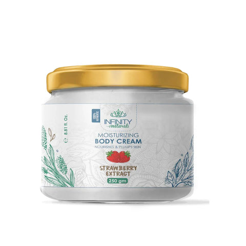 Infinity Naturals Moistrizing Body Cream With Strawberry Extract 250gm