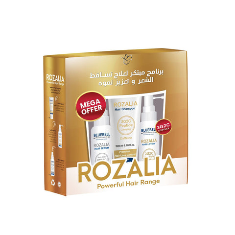 Bluebell Rozalia Powerful Hair Range Mega Offer (Rozalia Hair Shampoo+Hair Serum+Hair Lotion)