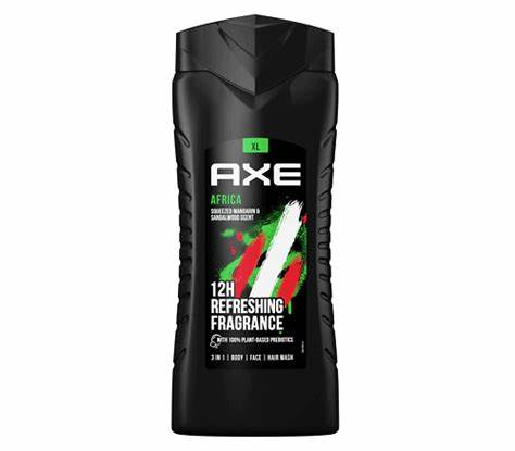 Axe Africa Hair And Body Wash Mandarin And Sandalwood Scent 3 In 1  250 ml