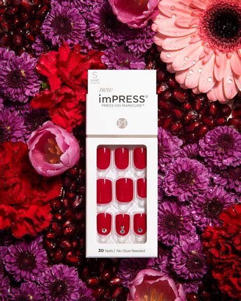 KISS imPRESS No Glue Mani Press On Nails Design Kill Heels (KIM019C)