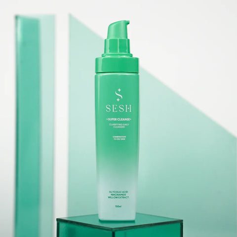 Sesh Super Cleanse Clarifying Daily Cleanser For Combination To Oily Skin 150ml