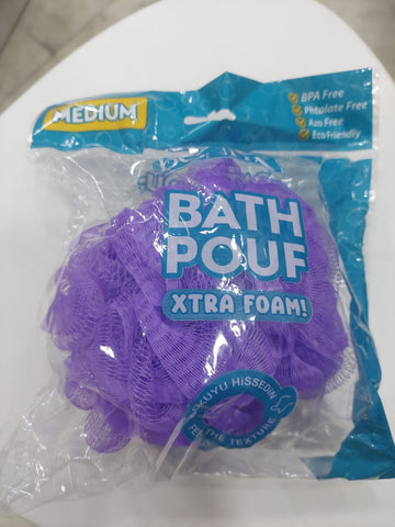 Bonita Loofah Bath Pouf Xtra Foam Size Medium Code (0574) - 1PCS