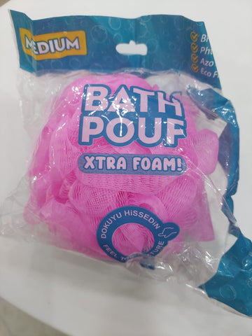 Bonita Loofah Bath Pouf Xtra Foam Size Medium Code (0574) - 1PCS