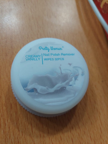 Pretty Woman (Creamy Vanilla) Nail Polish Remover Wipes - 32PCS
