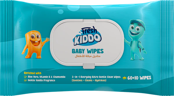 Fresh kiddo wipes 70Pcs