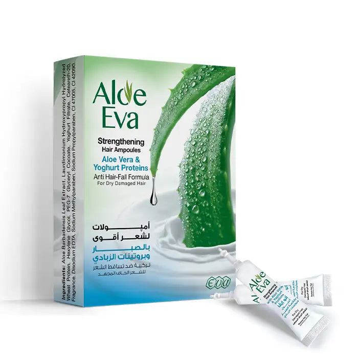 Aloe Eva Strengthening Hair Ampoules Aloe Vera & Yoghurt Proteins