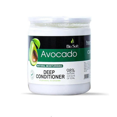 Biosoft Avocado Natural Moistrizing Deep Conditioner With Avocado For Curly Hair 650ml