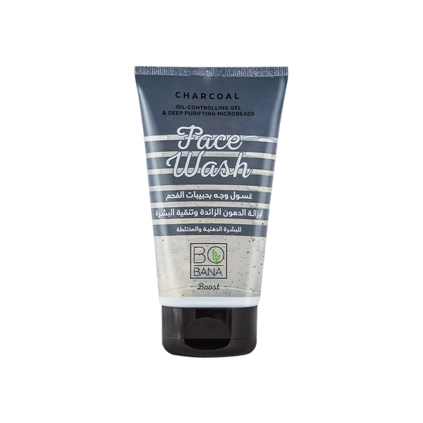 Bobana (Charcoal) Oil-Controlling Gel & Deep Purifying Microbeads Face Wash 150ml