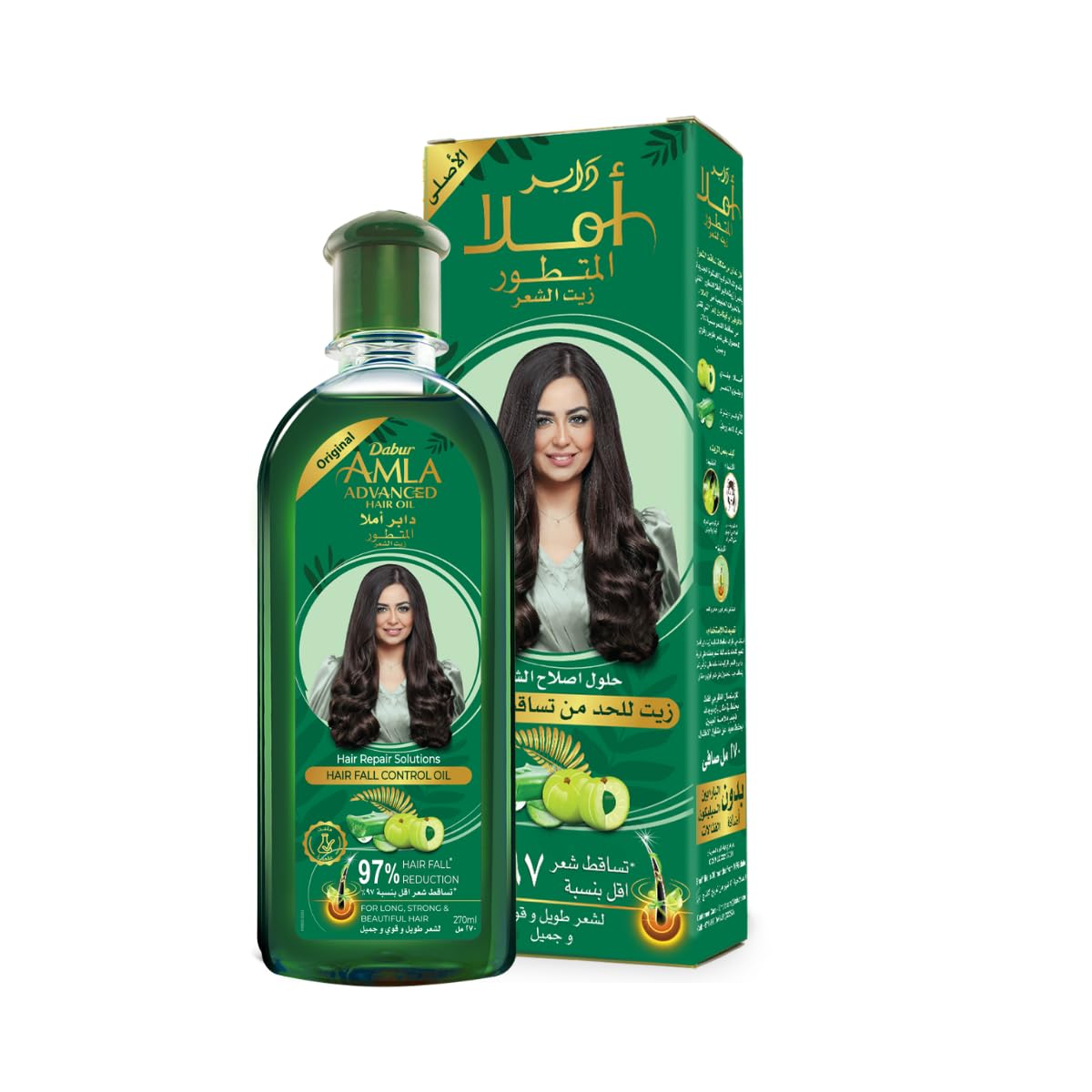 Dabur Amla Advanced Hair Oil For Hair Fall Control Oil 180ml