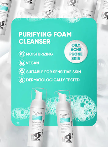 Glamy Lab Purifying Foam Cleanser For Oily Acne Prone Skin 150ml