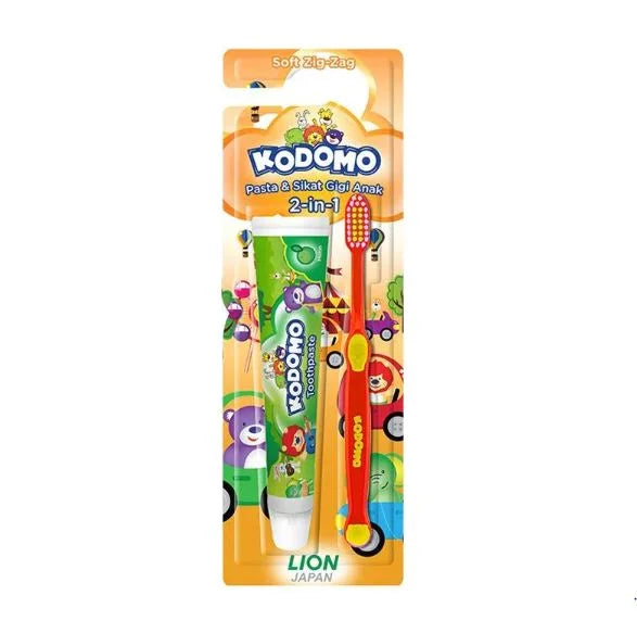 Komodo Toothpaste 45gm + Toothbrush Zig Zag Soft