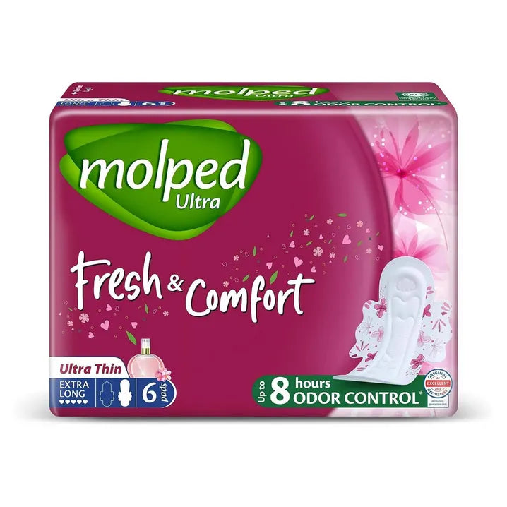 MOLPED ULTRA FRESH & COMFORT ULTRA THIN EXTRA LONG - 6PADS