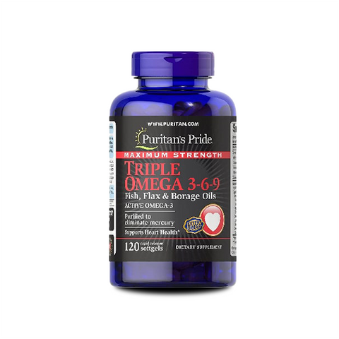 Puritans Pride (Maxium Strength Triple Omega 3-6-9) 120softgels